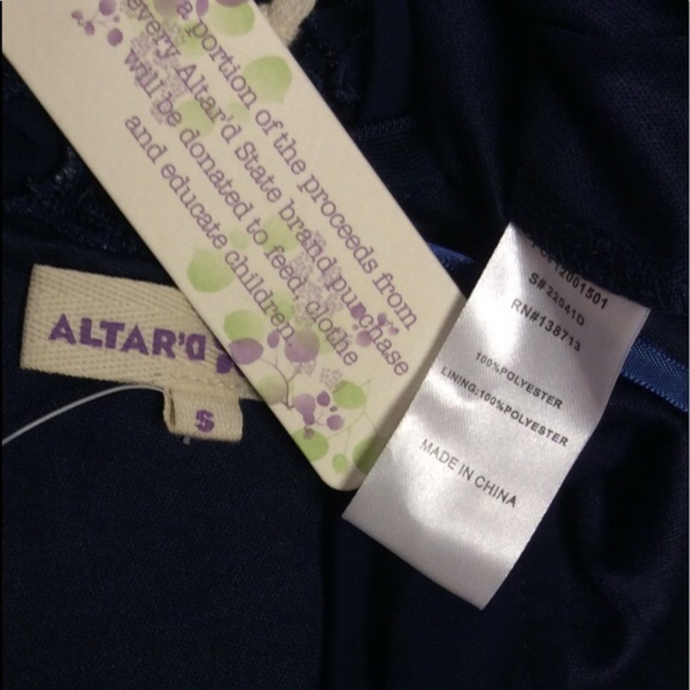 ALTAR'D STATE GORGEOUS NAVY DRESS - Picture 4 of 4